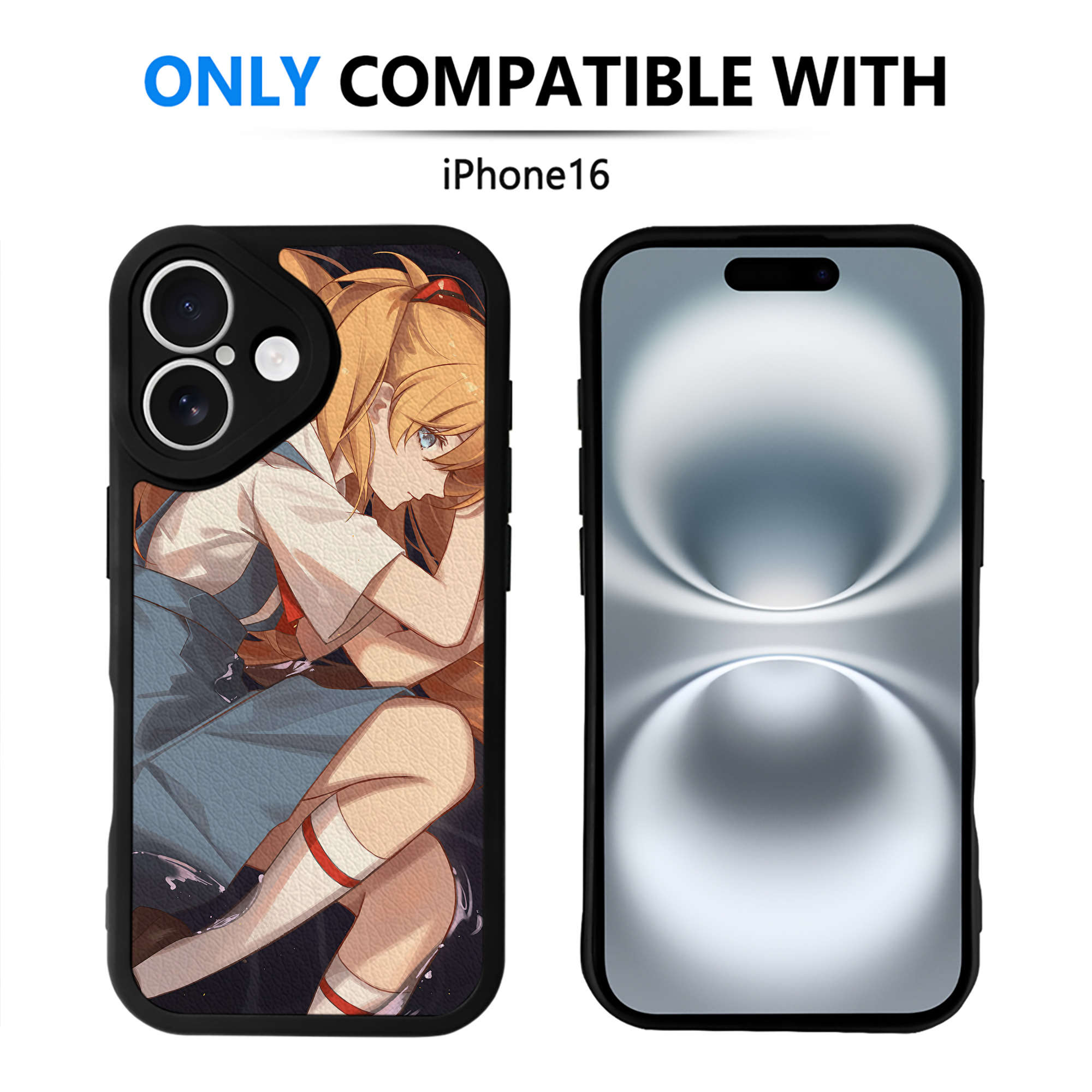 （画像用） EVA 新世紀エヴァンゲリオン 【iPhone 16シリーズ対応】シリコンスマホケース（レザー調） 材質：シリコン